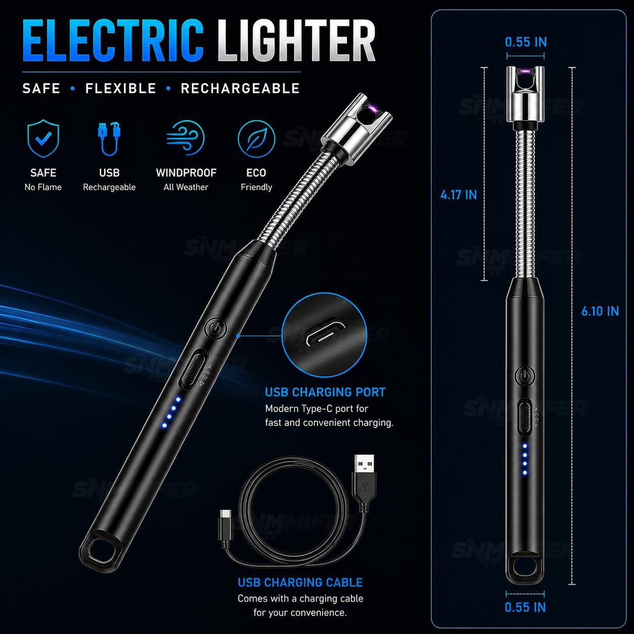 for Kitchen Use Rechargeable Electric Lighter