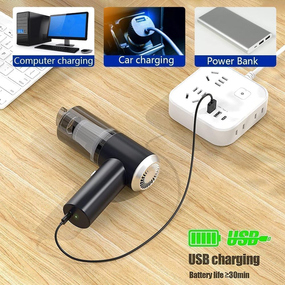 2-in-1 mini portable vaccum cleaner