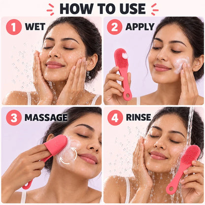 Silicone Face Finger Scrubber (Pack Of 2)